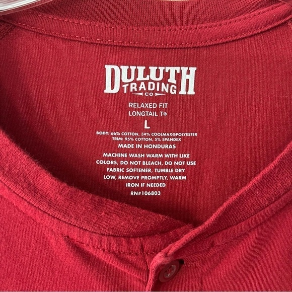 Duluth Trading Co Relaxed Fit Longtail T With Pocket Size Large - Picture 3 of 3